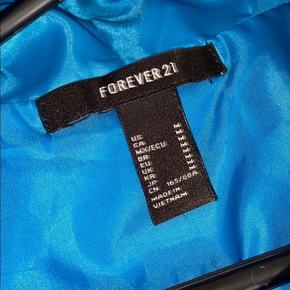 FOREVER21 cropped blue windbreaker - Picture 4 of 4